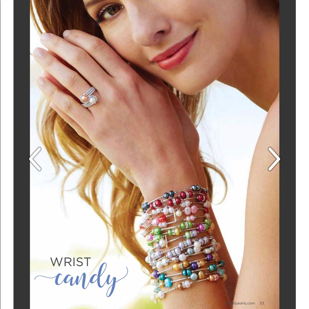 Stackable Pearl Wrap Bracelet - image 4
